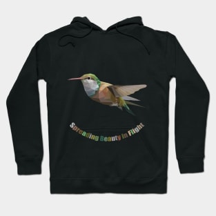 Spreading Beaty in Flight, Hummingbird Hoodie